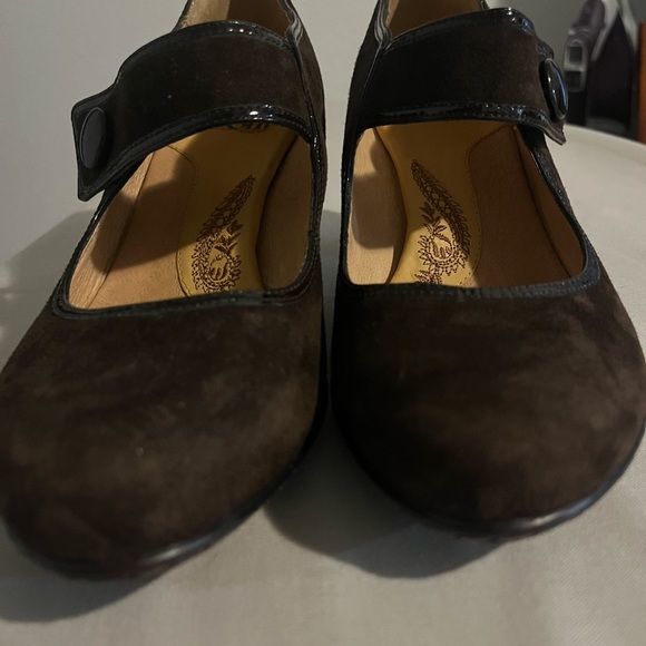 Sofft Womens Candra Suede Mary Jane Chocolate Size 8 - Picture 3 of 8